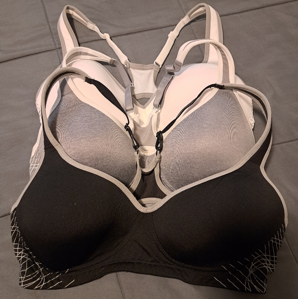 Bundle of 3 Danskin Sports Bras - 36C - Read description on sizes